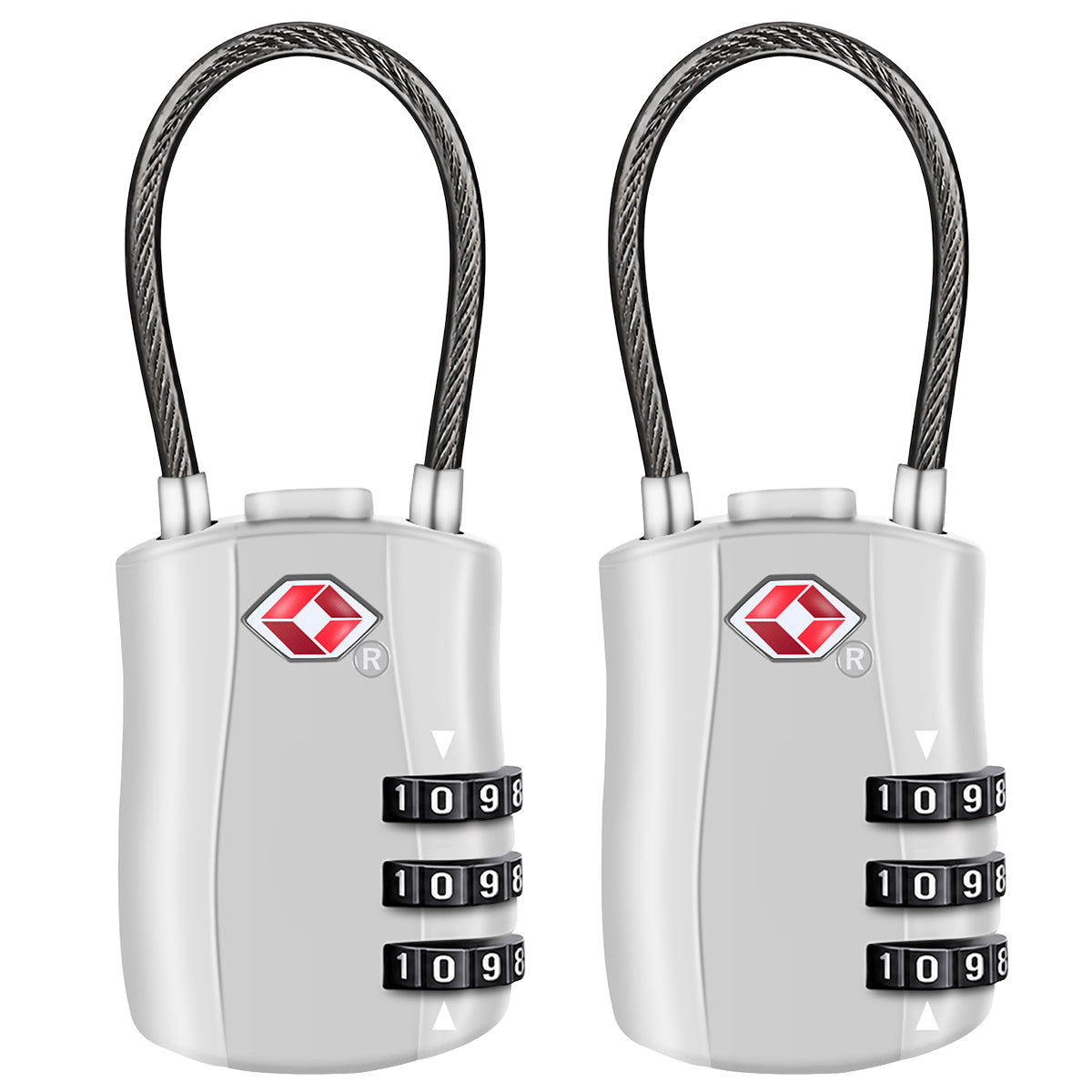 Diyife TSA Combination Padlock, 3 Digit Luggage Lock, Travel Lock for Suitcase, Backpack, Locker, Briefcase