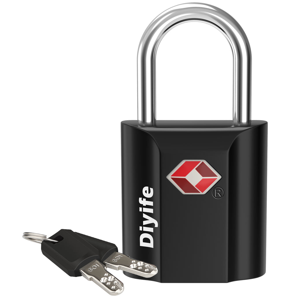 Diyife TSA Travel Padlock, Key Lock, Mini TSA Lock for Suitcase, Luggage, Travel Case, Locker