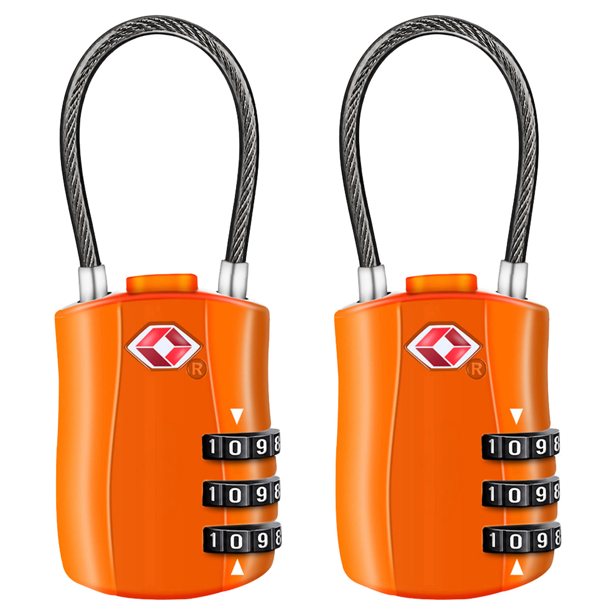 Diyife TSA Combination Padlock, 3 Digit Luggage Lock, Travel Lock for Suitcase, Backpack, Locker, Briefcase