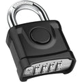 Large Heavy Duty Combination Padlock, [8mm Thick Shackle] Diyife 54mm Locker Lock, 4 Digit Weatherproof Padlock, [One-Click Open] Combination Lock for Gate, Hasp, Gym, School, Shed, Fence, Cabinet
