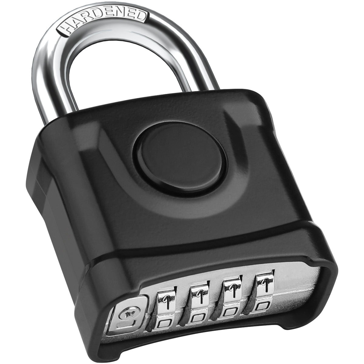 Large Heavy Duty Combination Padlock, [8mm Thick Shackle] Diyife 54mm Locker Lock, 4 Digit Weatherproof Padlock, [One-Click Open] Combination Lock for Gate, Hasp, Gym, School, Shed, Fence, Cabinet