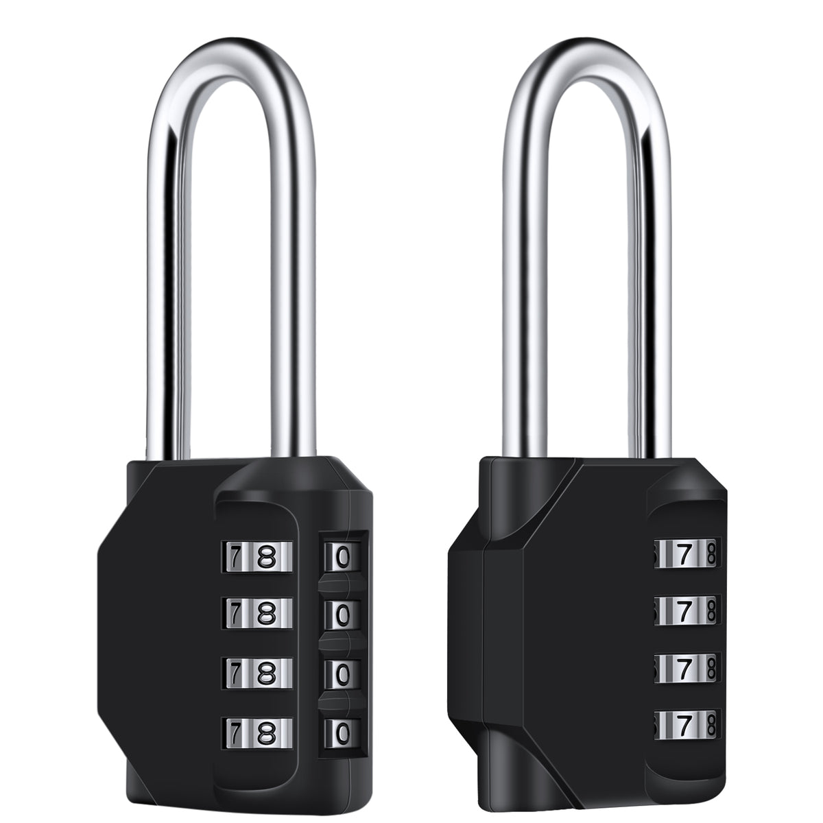 Diyife 4 Digit Combination Padlock, [2.6 inch Long Shackle] Locker Lock Weatherproof Lock Outdoor Combination Lock for School Gym Locker, Toolbox, Fence, Hasp, Cabinet, Shed, Cabinet