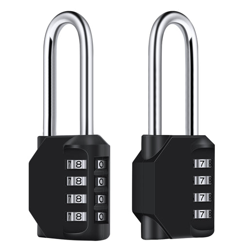 Diyife 4 Digit Combination Padlock, [2.6 inch Long Shackle] Locker Lock Weatherproof Lock Outdoor Combination Lock for School Gym Locker, Toolbox, Fence, Hasp, Cabinet, Shed, Cabinet