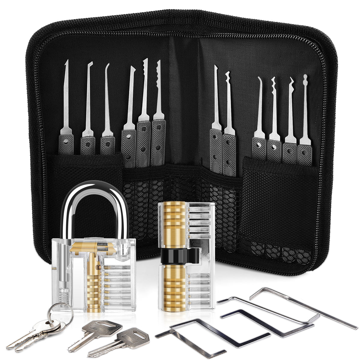 Diyife 26-Piece Lock Pick Set – Upgraded Professional Locksmith Tool Kit