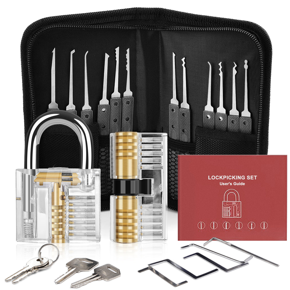 Diyife 26-Piece Lock Pick Set – Upgraded Professional Locksmith Tool Kit