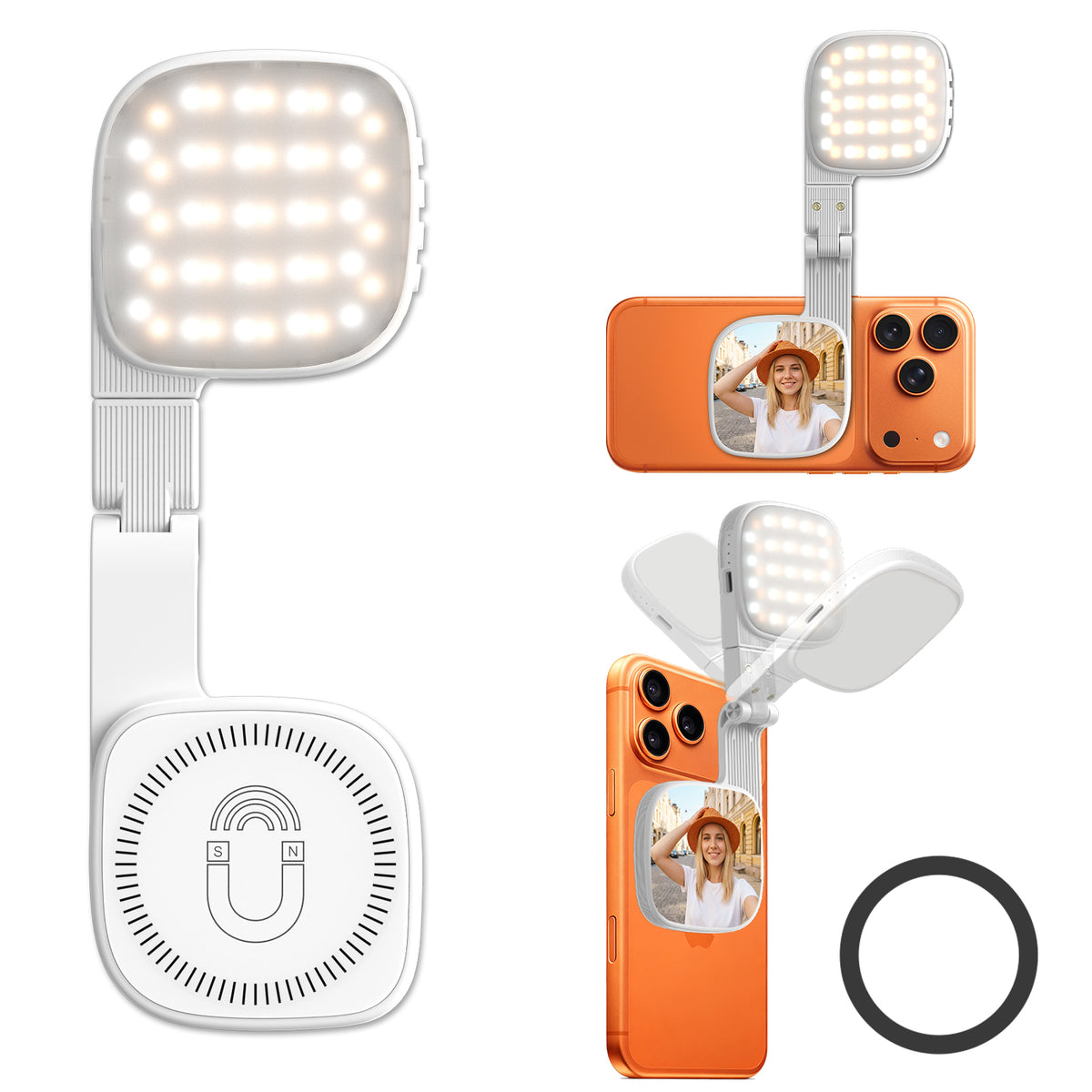 Diyife Magnetic Selfie Light for Phone, Compatible with MagSafe