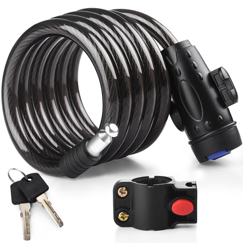 Diyife Bike Lock, 1/2 Inch Thick Bike Cable Locks with 2 Keys