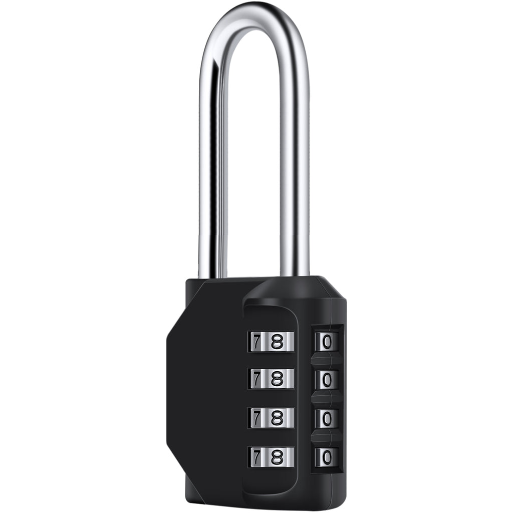 Diyife 4 Digit Combination Padlock, [2.6 inch Long Shackle] Locker Lock Weatherproof Lock Outdoor Combination Lock for School Gym Locker, Toolbox, Fence, Hasp, Cabinet, Shed, Cabinet