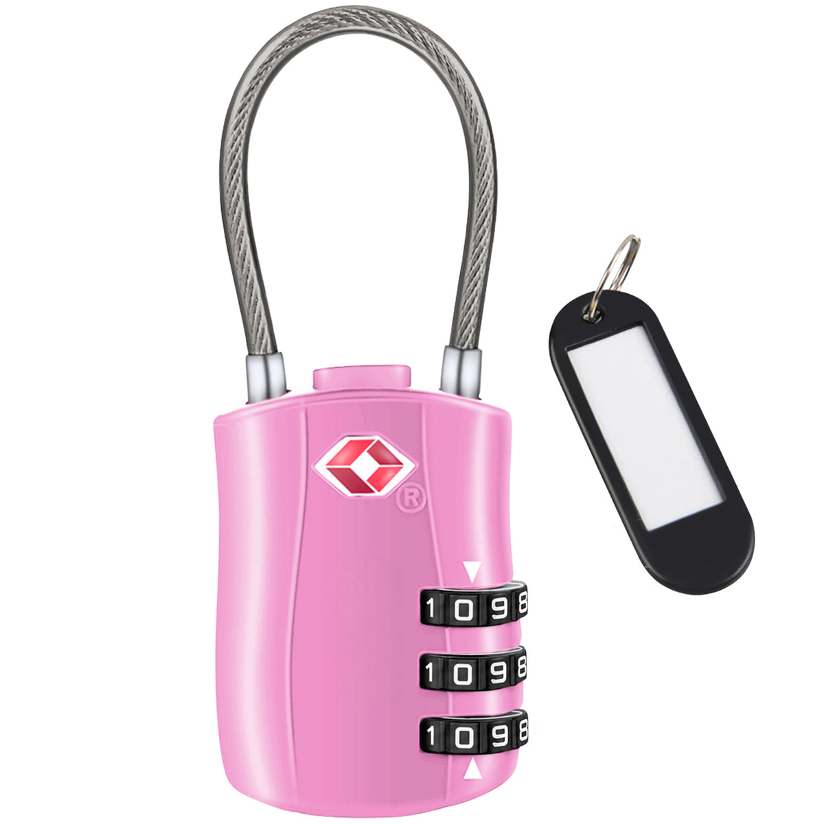 Diyife TSA Combination Padlock, 3 Digit Luggage Lock, Travel Lock for Suitcase, Backpack, Locker, Briefcase
