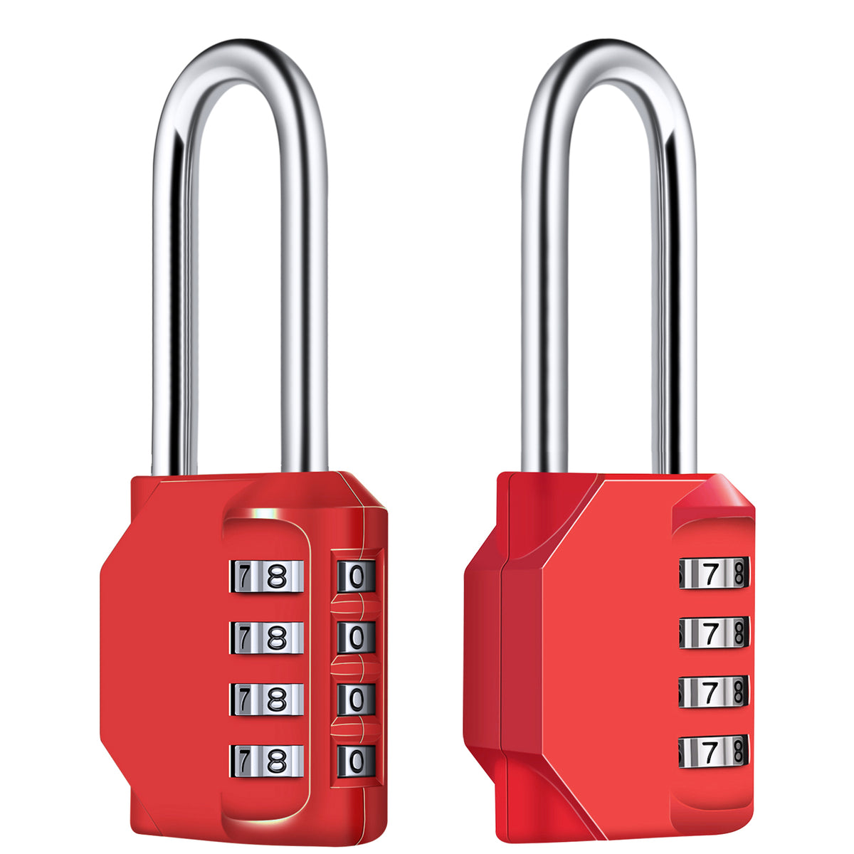 Diyife 4 Digit Combination Padlock, [2.6 inch Long Shackle] Locker Lock Weatherproof Lock Outdoor Combination Lock for School Gym Locker, Toolbox, Fence, Hasp, Cabinet, Shed, Cabinet