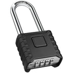 Large Heavy Duty Combination Padlock, [Long Shackle 8mm Thick] [One-Click Open] Diyife 52mm 4 Digit Locker Lock Weatherproof Outdoor Combination Lock for Shed, Fence,Hasp,Cabinet, School, Gym