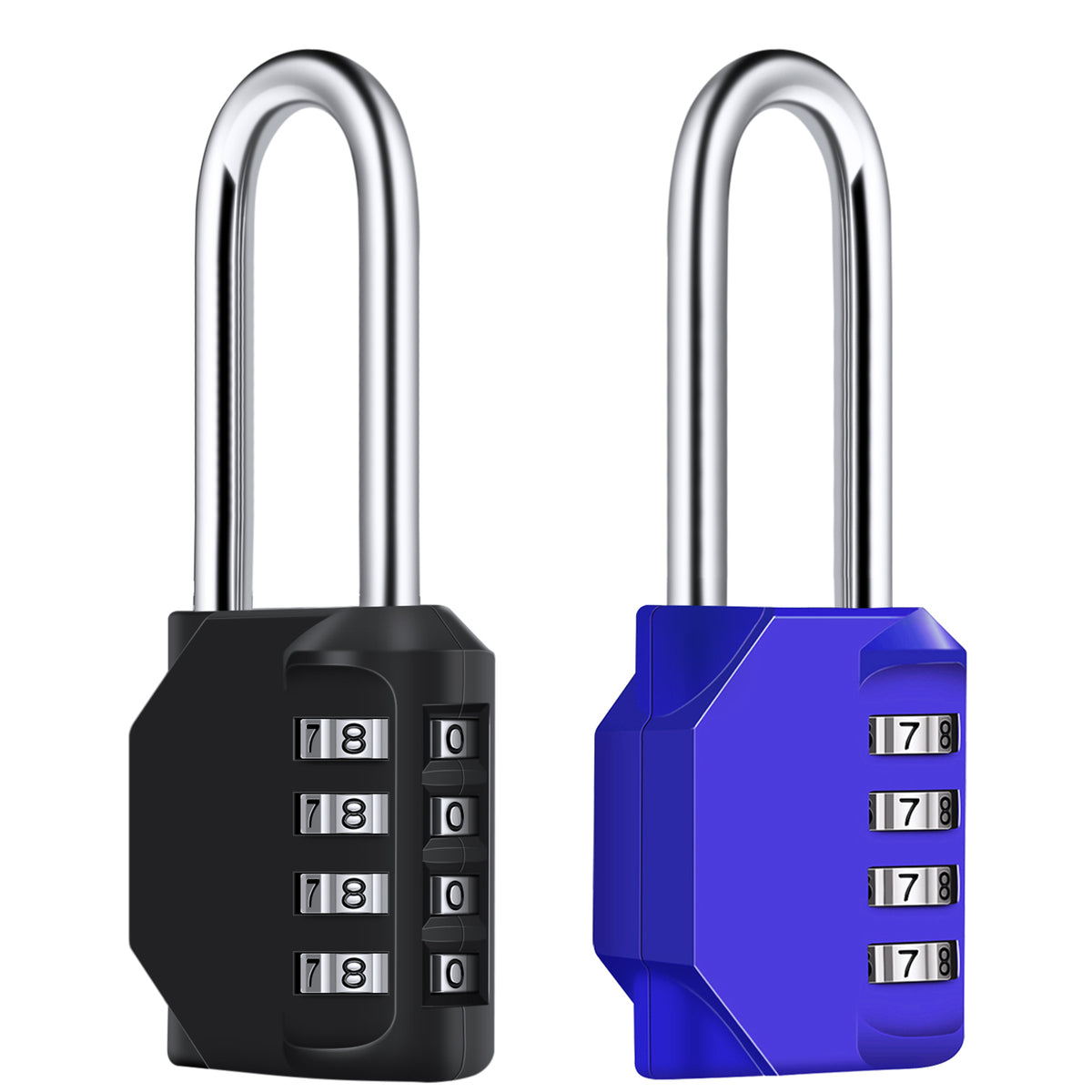 Diyife 4 Digit Combination Padlock, [2.6 inch Long Shackle] Locker Lock Weatherproof Lock Outdoor Combination Lock for School Gym Locker, Toolbox, Fence, Hasp, Cabinet, Shed, Cabinet