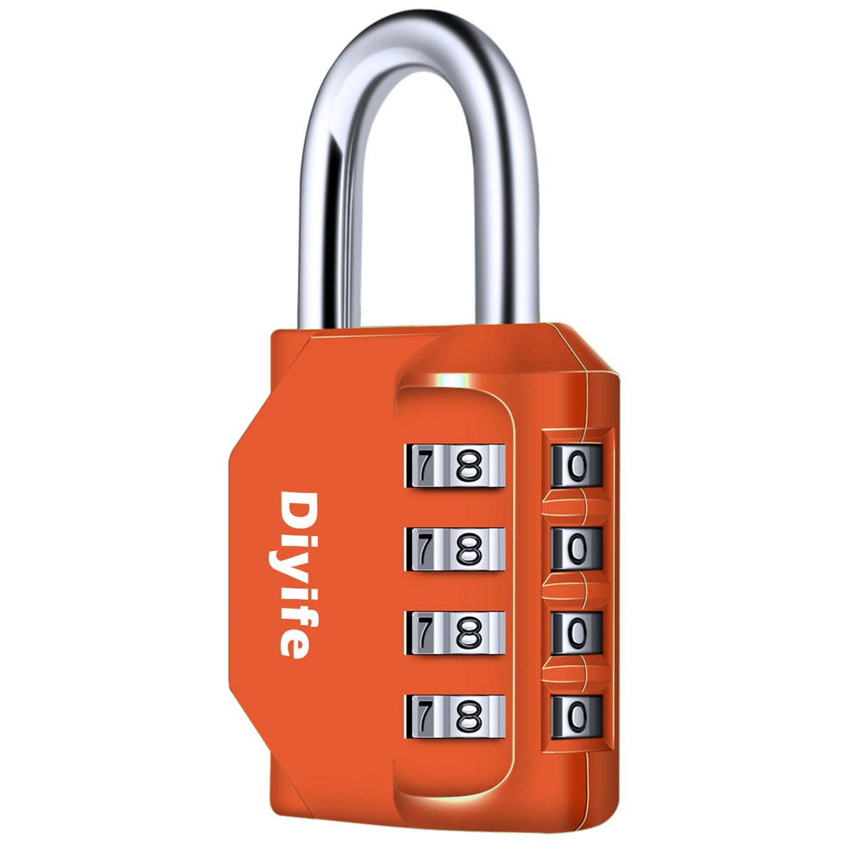 Diyife Combination Padlock, Weatherproof 4 Digit Resettable Locker Lock