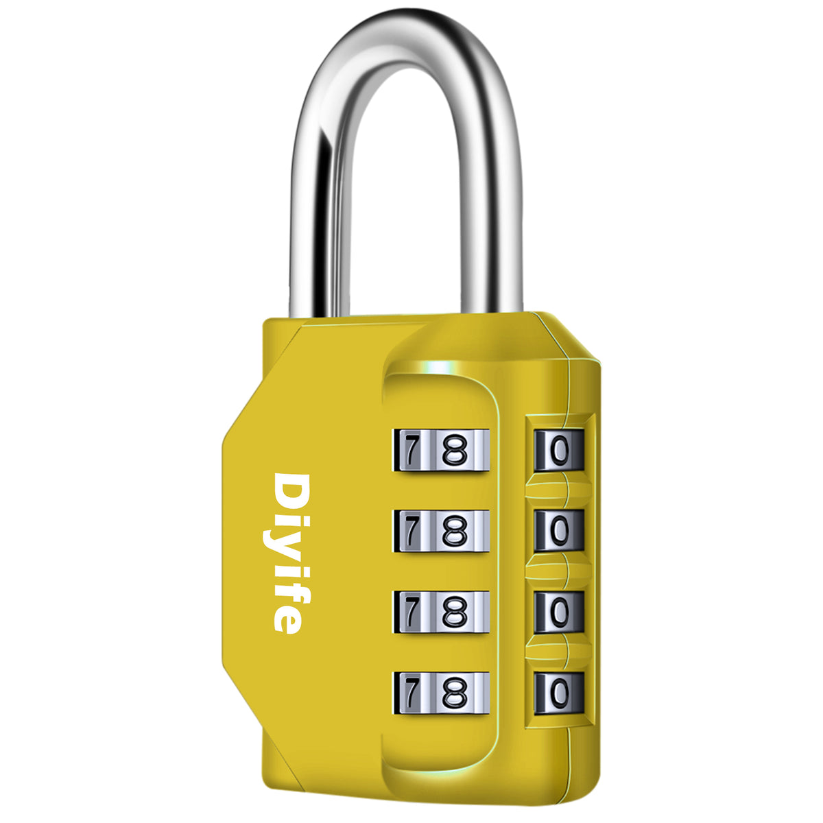 Diyife Combination Padlock, Weatherproof 4 Digit Resettable Locker Lock
