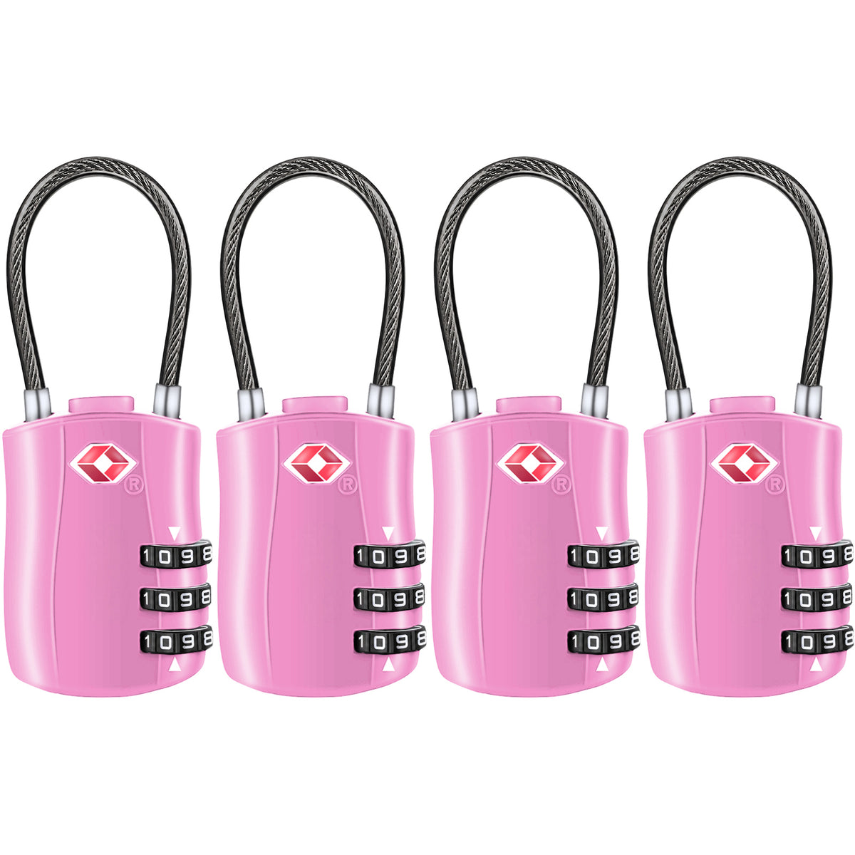 Diyife TSA Combination Padlock, 3 Digit Luggage Lock, Travel Lock for Suitcase, Backpack, Locker, Briefcase