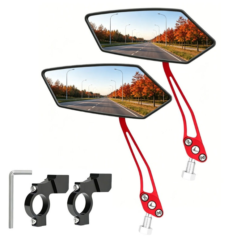 Diyife Bike Mirrors, HD Version Large Bicycle Mirrors for Handlebars