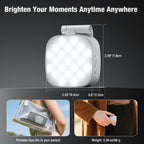 Magnetic Selfie Light for Phone, [Compatible with MagSafe] Diyife 360° Rotatable Clip on Phone Light with Mirror, CRI95, 2500K-9000K, 6 Modes, Portable Phone Ring Light for Video Call, Makeup