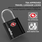 Diyife TSA Travel Padlock, Key Lock, Mini TSA Lock for Suitcase, Luggage, Travel Case, Locker