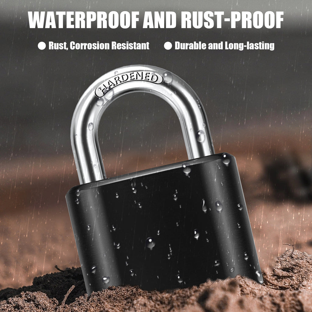 Large Heavy Duty Combination Padlock, [New Version ] Diyife 51.5mm 4 Digit Code Locker Lock Weatherproof Lock Outdoor Combination Lock for School Gym Locker,Shed, Fence, Hasp, Cabinet