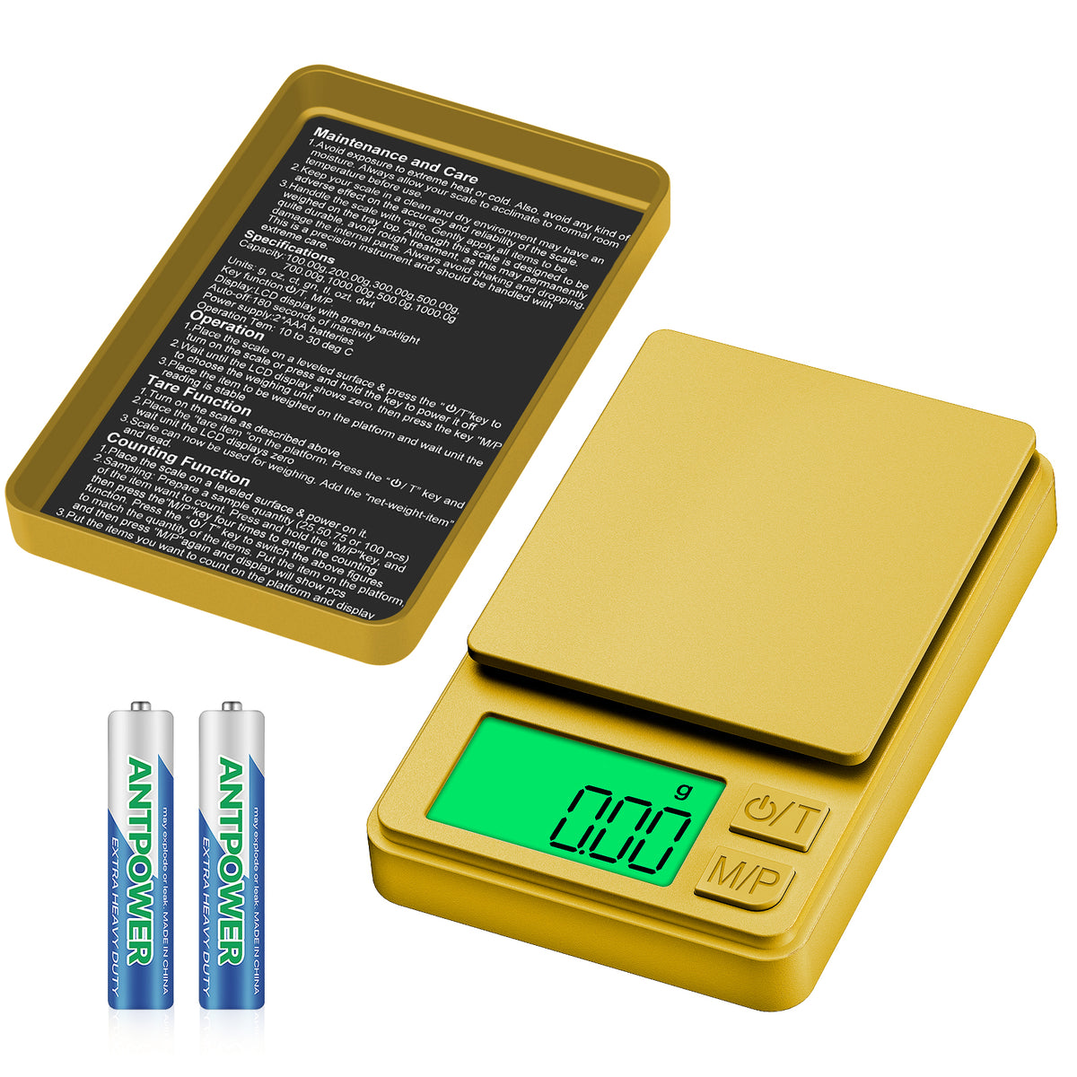 Diyife Mini Scales, [1000g/0.01g] Small Pocket Scales, High Precision Portable Weighing Scales with Cover, Fast Read with Back-Lit LCD Display, for Jewellery Gold Coffee Coin Herb Lab