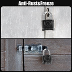 Large Heavy Duty Combination Padlock, [8mm Thick Shackle] Diyife 54mm Locker Lock, 4 Digit Weatherproof Padlock, [One-Click Open] Combination Lock for Gate, Hasp, Gym, School, Shed, Fence, Cabinet