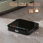 Diyife Mini Coffee Scales with Timer, 0.1g/2kg, Tri-Screen, 4 Brewing Modes, Rechargeable High Precision Digital Coffee Weighing Scales, USB-C Charging, Flow Rate for Espresso & Pour Over, Auto Timing