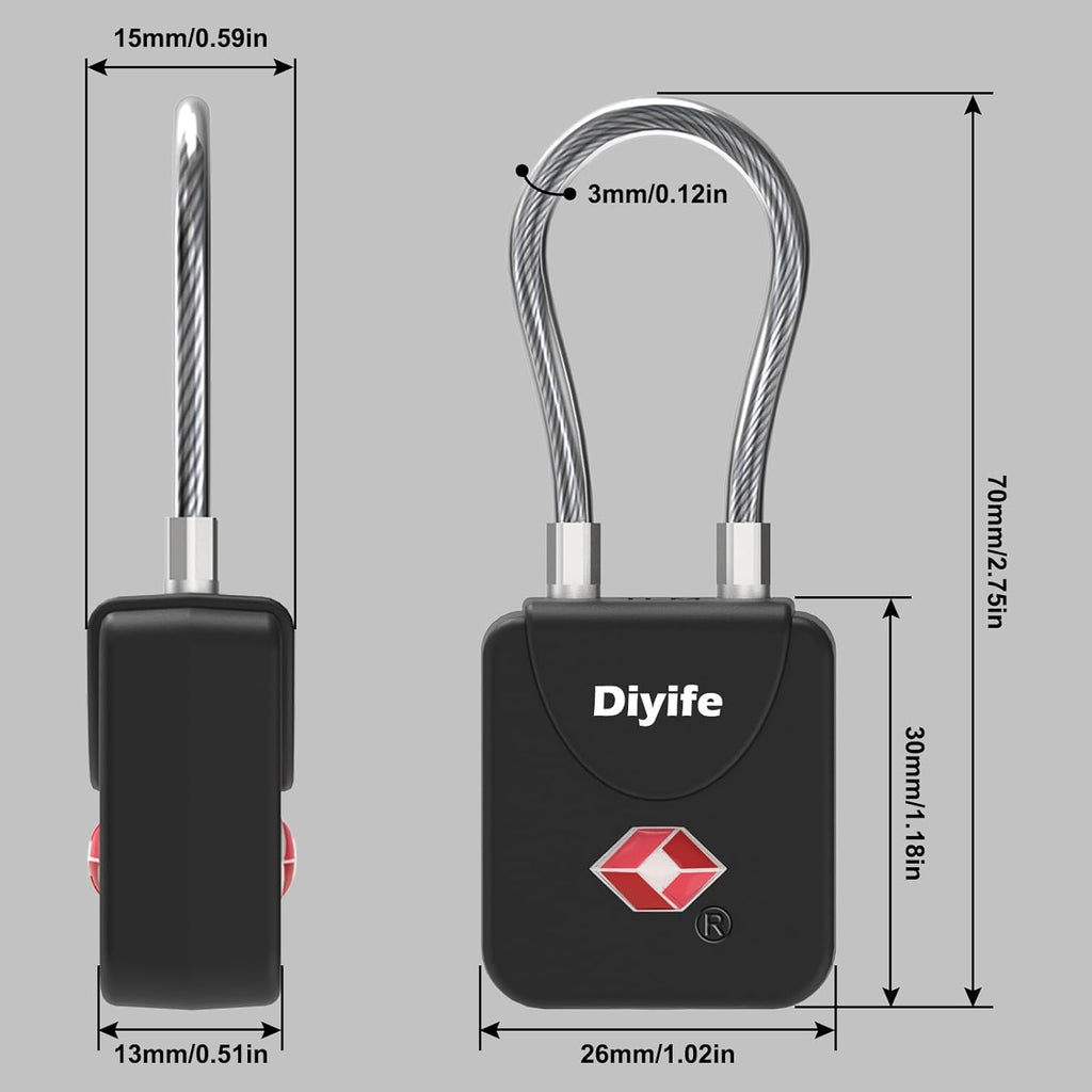 Luggage Locks with Key