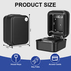 Diyife Large Key Safe Wall Mounted for Car Keys Outdoor with Light Up Dials Waterproof,4 Digit Combination Lock Box with Protective Cover for Rentals Airbnb House Garage, Internal Dimensions:90x60x46mm