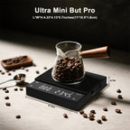Diyife Rechargeable Mini Coffee Scales with Timer, 0.1g/2kg High Precision, Electronic Digital Espresso Scale with HD LED Display, Portable Analytical Lab Balance for Labs, Jewellers, Gold, Food
