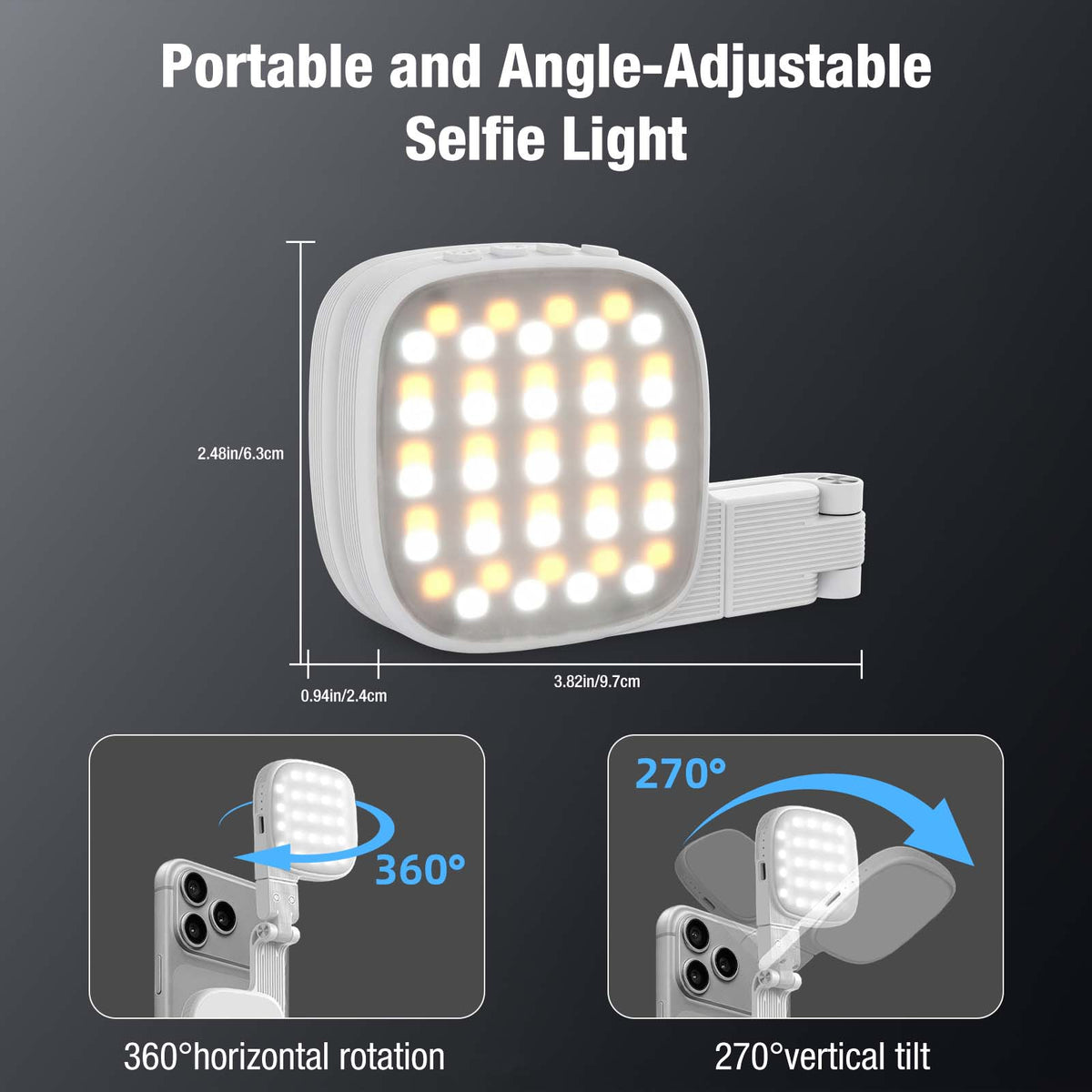 Diyife Magnetic Selfie Light for Phone, Compatible with MagSafe