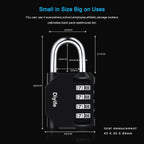 Diyife Combination Padlock, Weatherproof 4 Digit Resettable Locker Lock