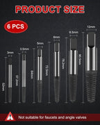 Diyife 6 pcs Screw Extractor Set