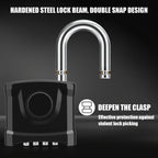 Large Heavy Duty Combination Padlock, [8mm Thick Shackle] Diyife 54mm Locker Lock, 4 Digit Weatherproof Padlock, [One-Click Open] Combination Lock for Gate, Hasp, Gym, School, Shed, Fence, Cabinet