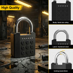 Combination Padlock, Diyife IPX5 Weatherproof Outdoor Keyless Entry Padlock