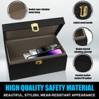 Diyife XXL Faraday Box for Car Keys, RFID Signal Blocker, Key Fob Protector|10-15 Keys Capacity, Faraday Cage with 2 Pack Faraday Bags, Anti-Theft Car Key Signal Blocking Box for Car Keys Phones