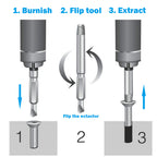 Screw Extractor, [Gift for Men][6 Pieces] Diyife Stripped Screw Remover, Damaged Screw Bolt Extractor Set, Speed Out Drill Bits Guide Set for Broken or Damaged Screws Made from H.S.S. 4341#