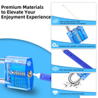 Diyife 36-Piece Lock Pick Training Kit with 4 Transparent Practice Locks