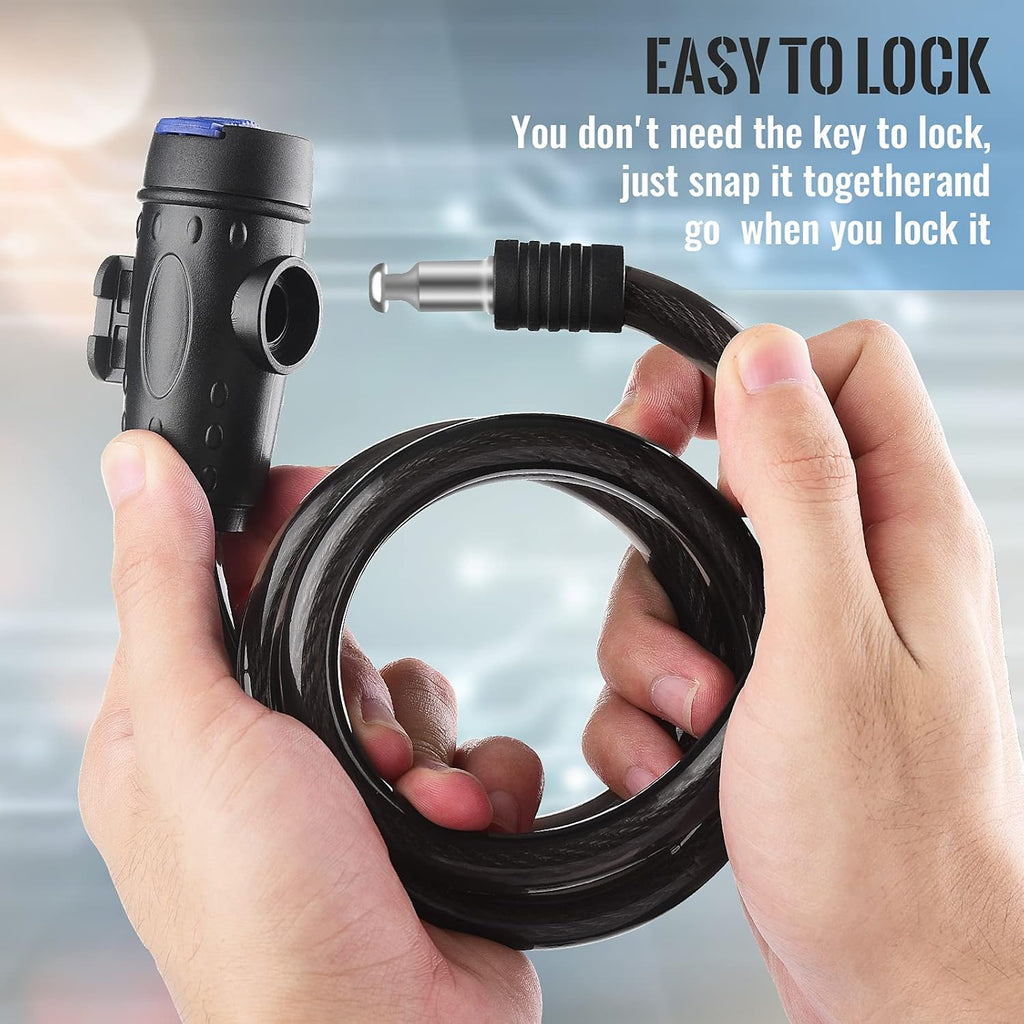 [4ft/1.2m] Diyife Bike Cable Locks with 2 Keys