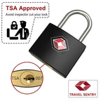 Diyife TSA Suitcase Padlock, 4-Pack Travel Locks with Keys, 4 Colors, for Backpacks, Suitcases, Cabinets, Luggage