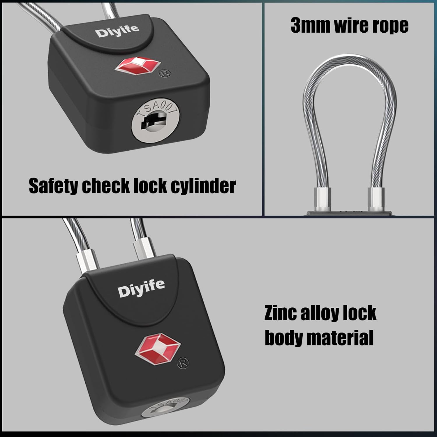 Luggage Locks with Key