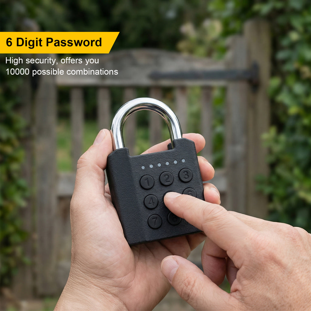 Combination Padlock, Diyife IPX5 Weatherproof Outdoor Keyless Entry Padlock