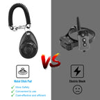 Dog Clickers, [2 PCS] Diyife Dog Training Clickers with Wrist Strap Lightweight, Pet Behavioral Training Tools for Puppy, Cats, Birds, Hamsters, for Pet Lovers (Black&White)