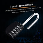 Diyife 4 Digit Combination Padlock, [2.6 inch Long Shackle] Locker Lock Weatherproof Lock Outdoor Combination Lock for School Gym Locker, Toolbox, Fence, Hasp, Cabinet, Shed, Cabinet