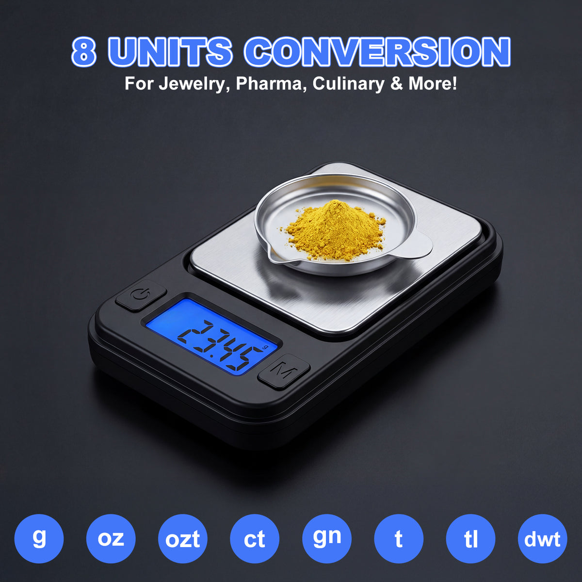 Mini Scales 0.01g/200g, Diyife Portable Precision Scale Jewellery Scales with Storage Case, Auto-Off, Backlit Lcd, 8 Units, Tare, Digital Pocket Scales for Food, Gold, Coffee, Gem