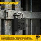 Combination Padlock, Diyife IPX5 Weatherproof Outdoor Keyless Entry Padlock