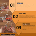 Diyife Advanced Lock Mechanism Training Kit – 25-Piece Set with 4 Clear Practice Locks