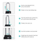 Diyife 4 Digit Combination Padlock, [2.6 inch Long Shackle] Locker Lock Weatherproof Lock Outdoor Combination Lock for School Gym Locker, Toolbox, Fence, Hasp, Cabinet, Shed, Cabinet