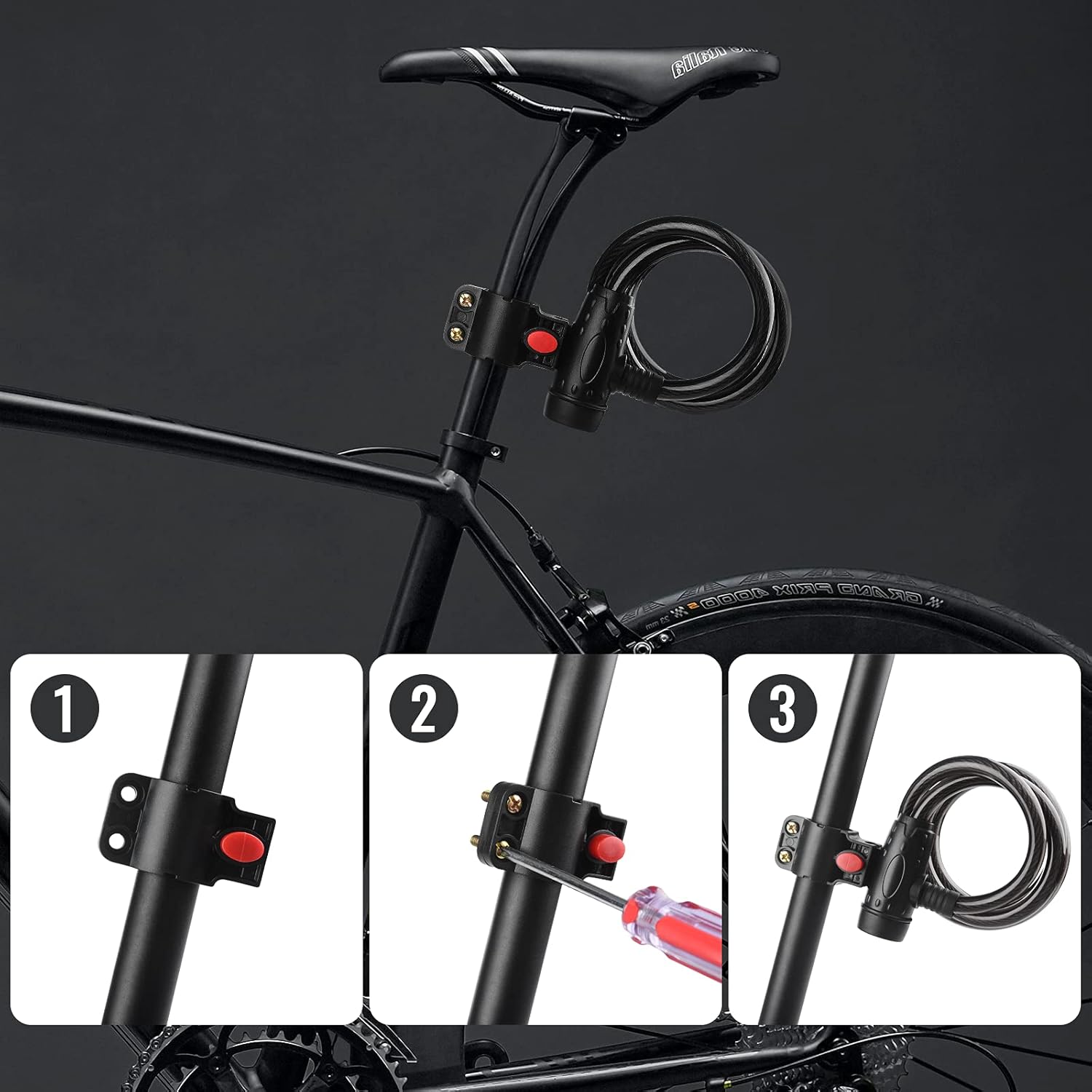 [4ft/1.2m] Diyife Bike Cable Locks with 2 Keys