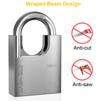 Diyife Bike Lock Heavy Duty, [Reforced Version] [4 Keys] 1m x 6mm Anti-Theft Bike Chain Lock High Security, Weatherproof Bicycle Lock 50mm Padlock for Bike, Motorcycle, Scooter, Door, Gate, Fence