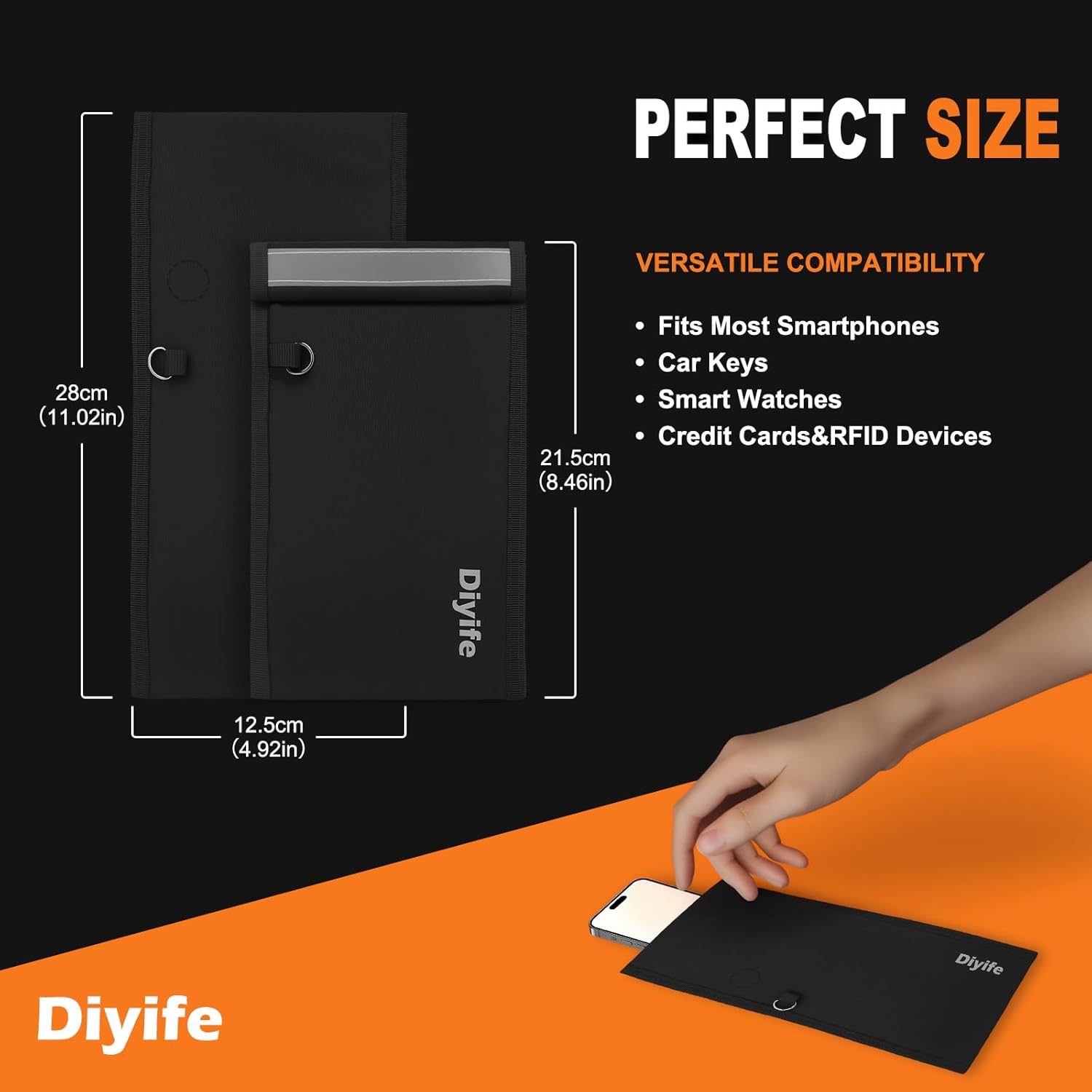 Diyife 2 Pack Faraday Bags